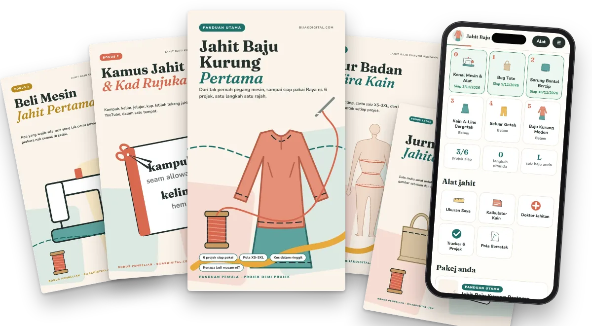 Panduan utama, 3 bonus, Extra dan web app dalam telefon